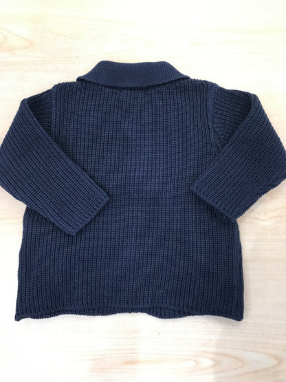 Cardigan Jo Milano in filo di cotone con tasche sul davanti e piccoli bottoncini