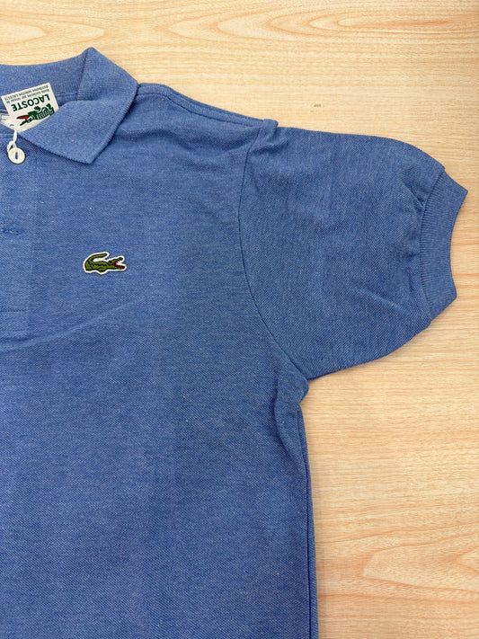 Polo Lacoste in cotone mezza manica con bottoncini e logo ricamato lateralmente unisex