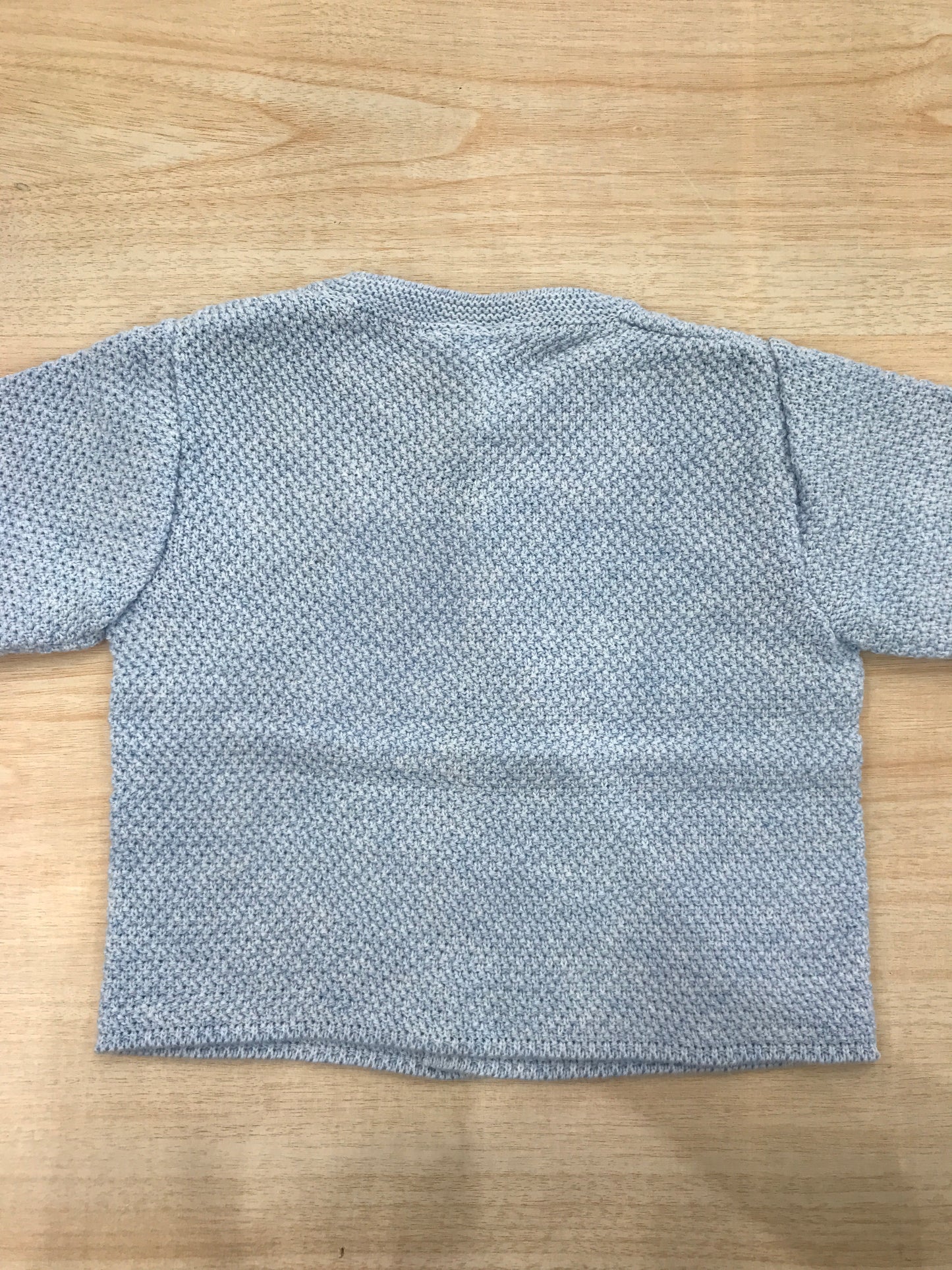 Cardigan Paz Rodriguez in filo celeste con bottoni madreperla