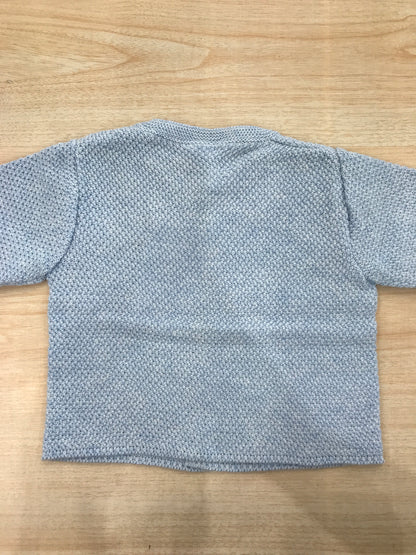 Cardigan Paz Rodriguez in filo celeste con bottoni madreperla