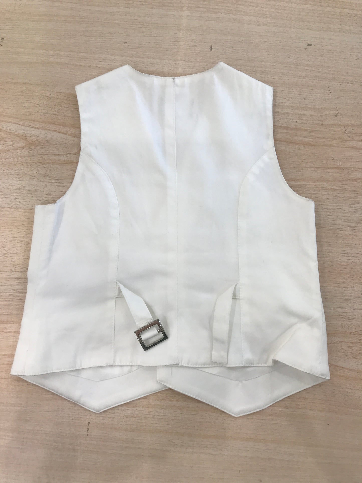 Gilet Les Copains bianco con tasche e bottoncini blu