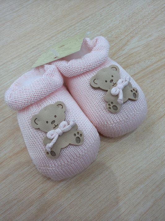 Babbucce Story Loris in filo rosa con orsetto sul davanti