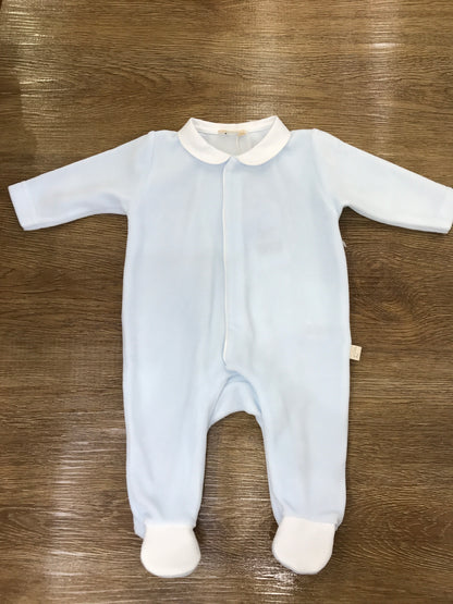 Tutina Baby Gi in ciniglia intera con ali bianche sul retro