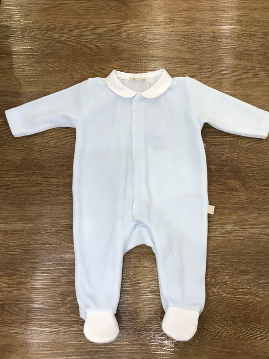 Tutina Baby Gi in ciniglia intera con ali bianche sul retro