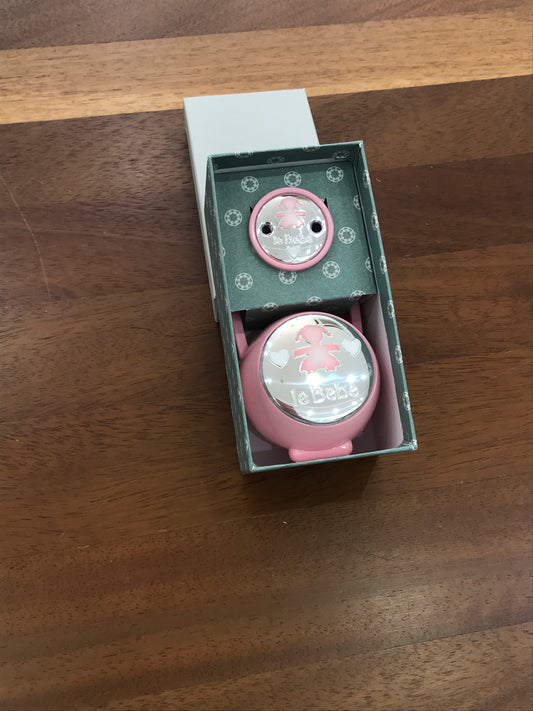 Porta Ciuccio Le Bebè rosa con porta ciuccio