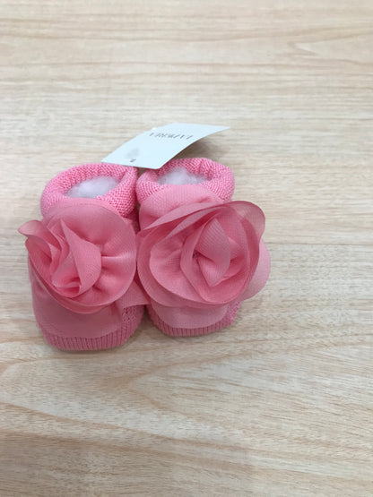 Babbucce La Perla in filo fucsia con fiore applicato sul davanti