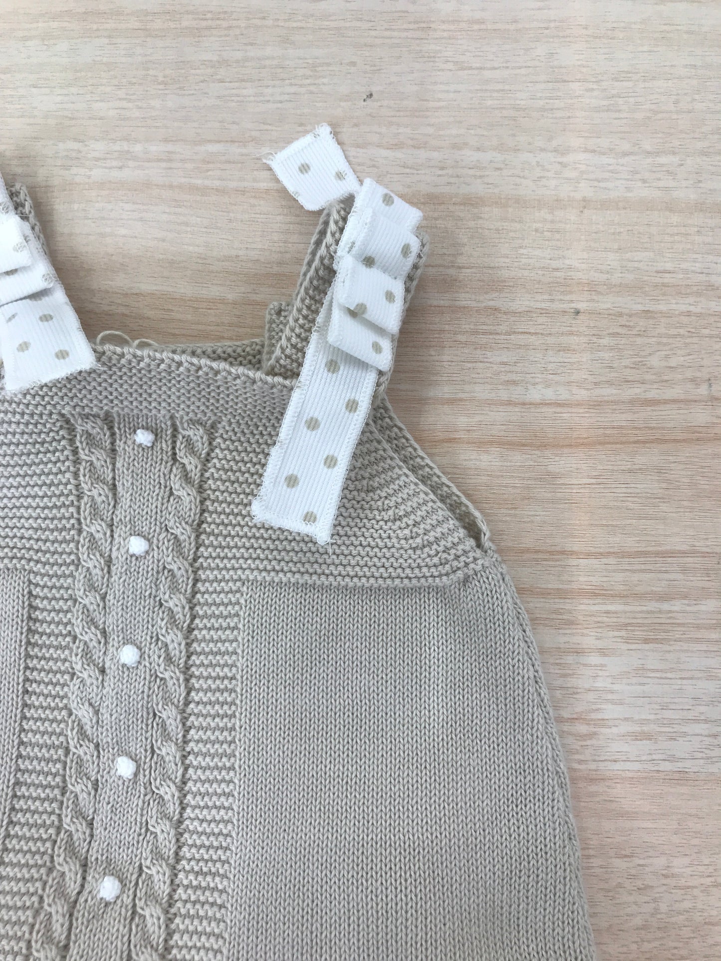 Completo PCS in filo abitino con spalline con culotte a pois abbinata