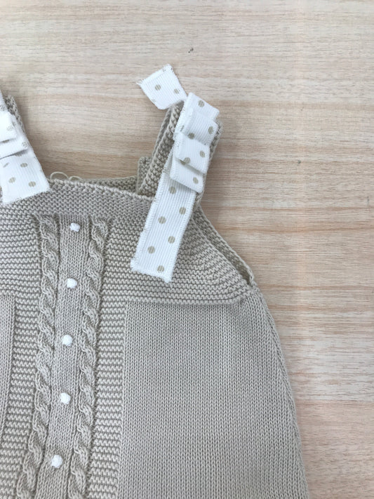 Completo PCS in filo abitino con spalline con culotte a pois abbinata