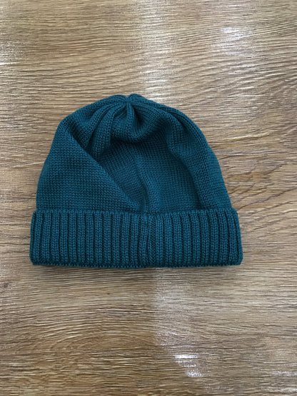Cappello Baby Lord in lana verde con cavallo a dondolo scozzese