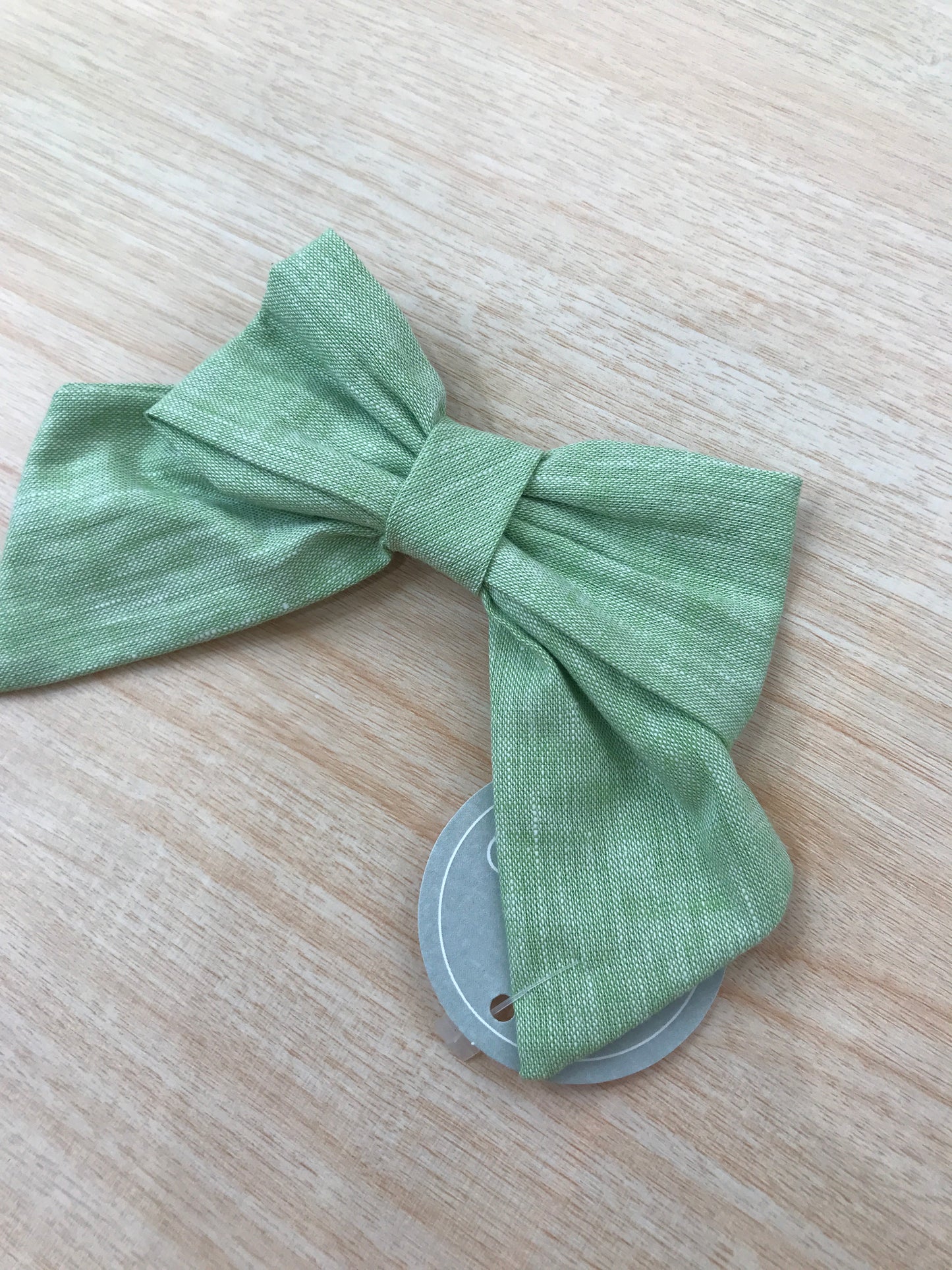 Fermaglio Belan in cotone fiocchetto verde