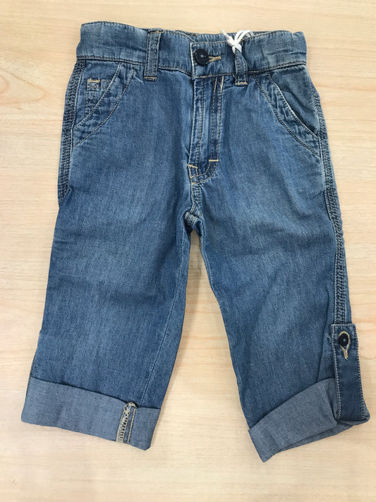 Jeans Nanan lavaggio chiaro con risvolto con tasche sul davanti e sul retro