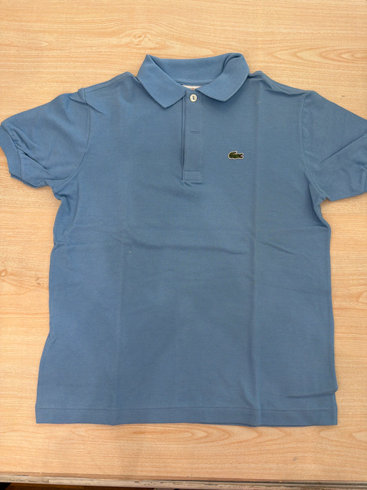 Polo Lacoste in cotone mezza manica con bottoncini e logo ricamato lateralmente unisex