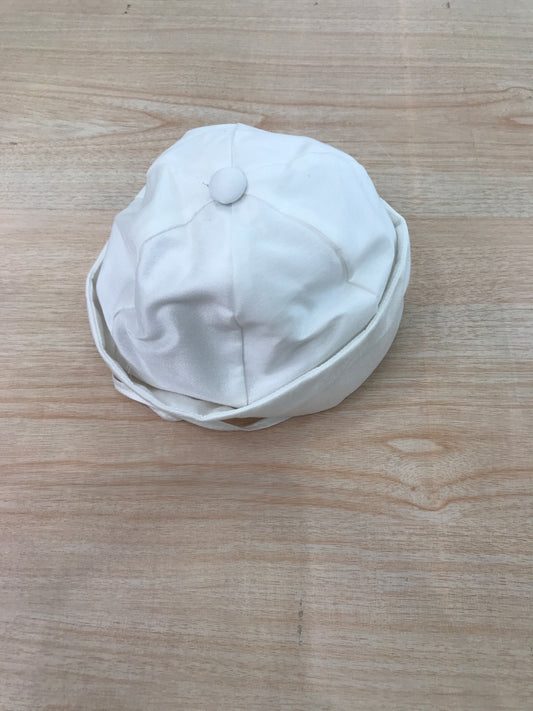 Cappello Pure in cotone bianco con laccio