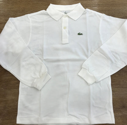 Polo Lacoste manica lunga con polsini e bottoncini