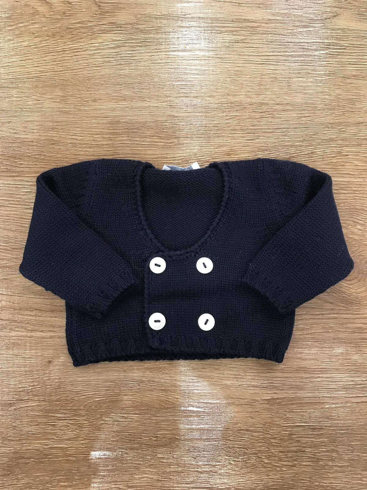 Cardigan Colibrì in lana doppio petto con piccoli bottoncini