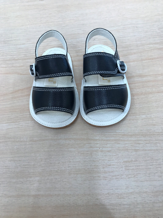 Sandalo Aletta bianco e blu scuro