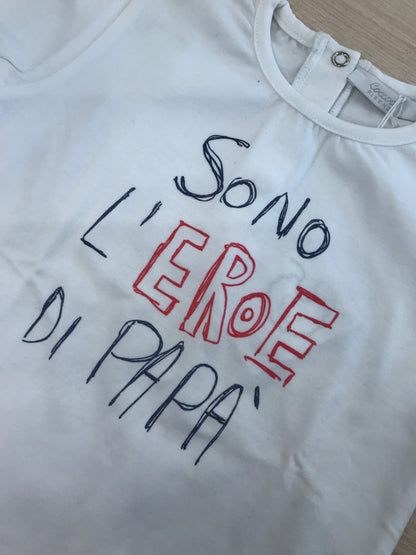 T-shirt Coccodè in cotone mezza manica con scritte sul davanti