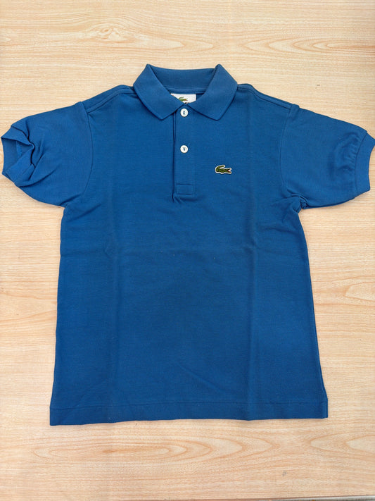 Polo Lacoste in cotone mezza manica con bottoncini e logo ricamato lateralmente unisex