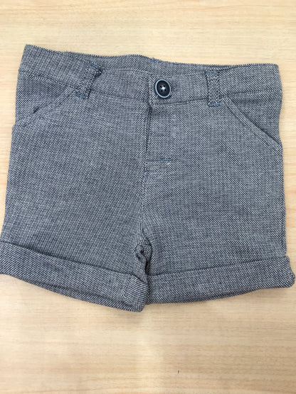Pantalone Coccodè  corto blu con rifiniture bianche e tasche sul davanti e retro