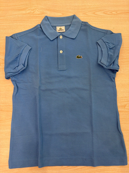 Polo Lacoste in cotone mezza manica con bottoncini e logo ricamato lateralmente unisex