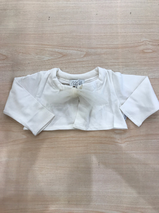 Cardigan Magil in cotone con fiocco in tulle per chiusura