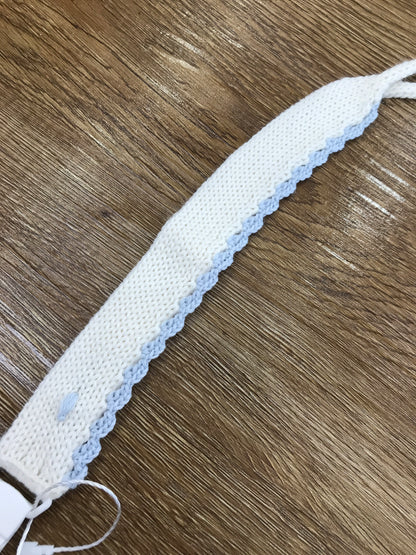 Catenina Fofettes panna con dettaglio smerlato celeste
