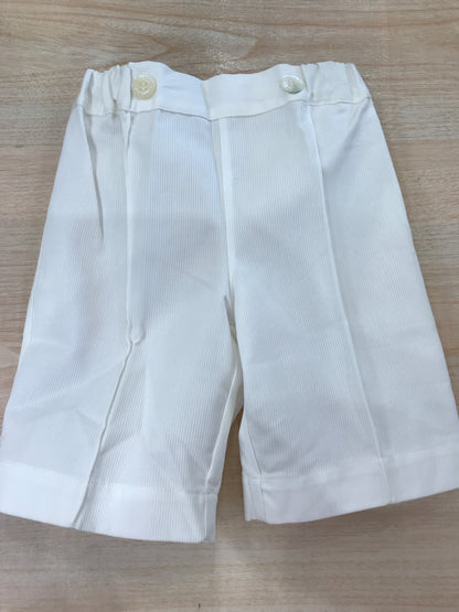 Pantalone Bebè di Almy in cotone bianco rigato