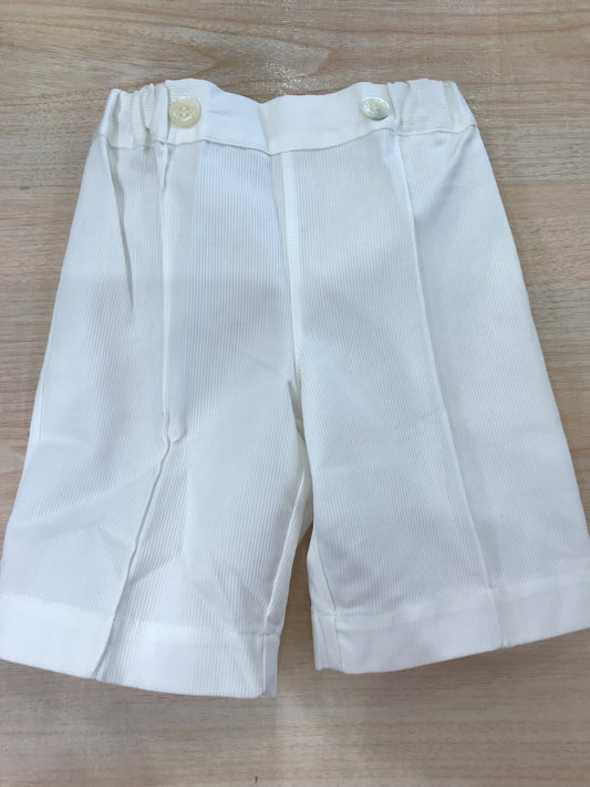 Pantalone Bebè di Almy in cotone bianco rigato