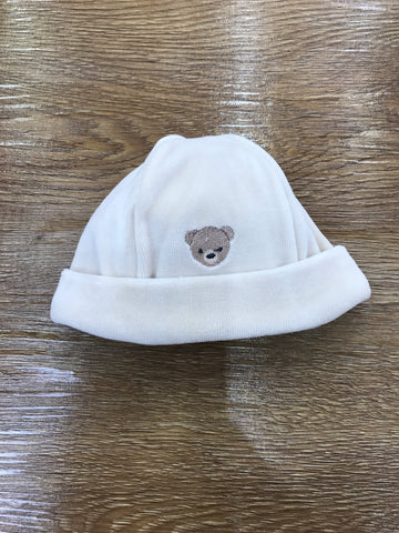 Cappello Baby Gi in ciniglia con risvolto e orsetto