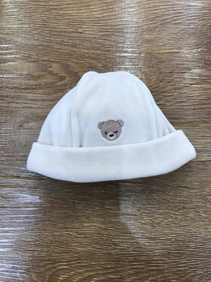 Cappello Baby Gi in ciniglia con risvolto e orsetto