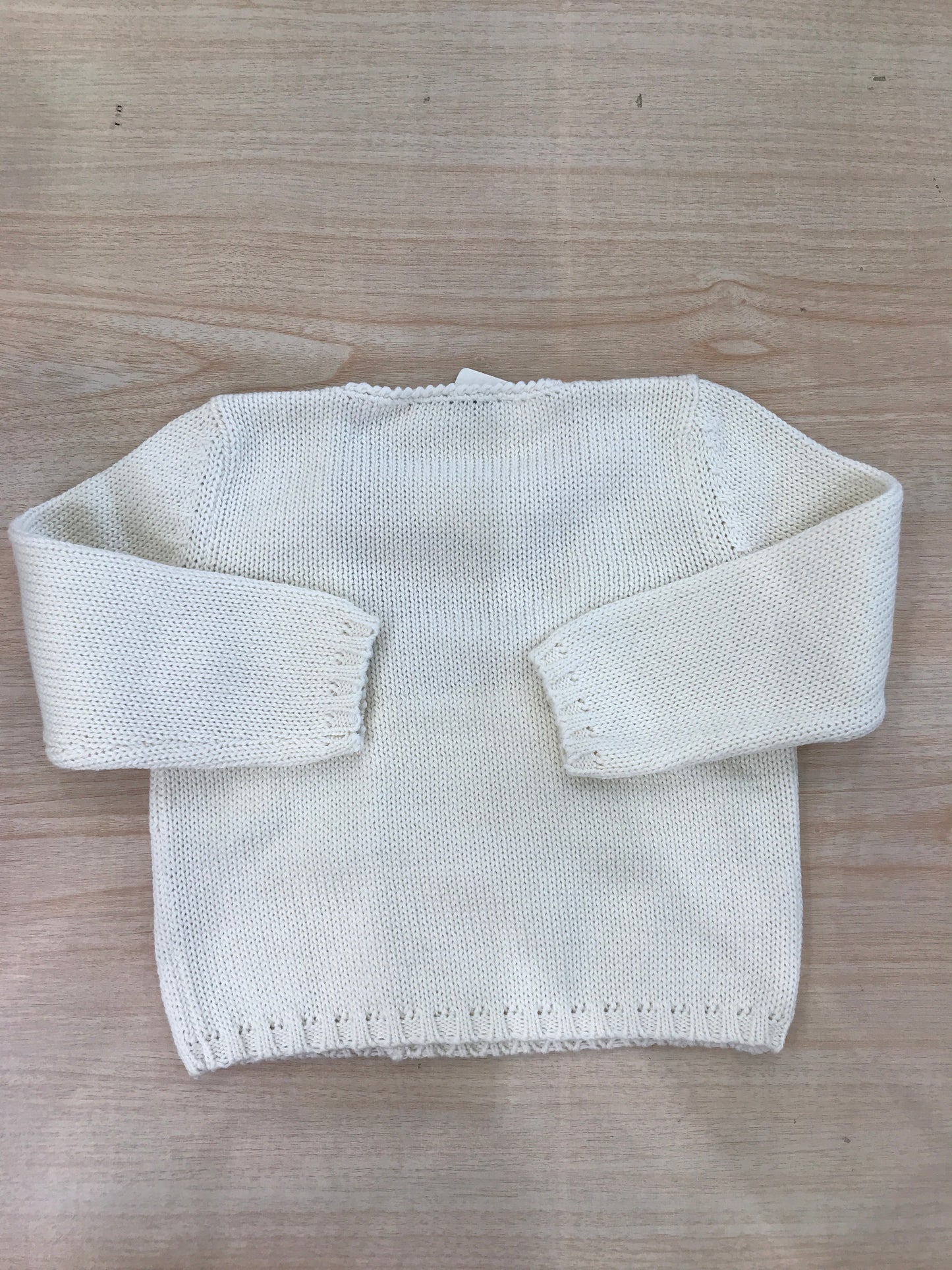 Cardigan Colibrì panna doppiopetto con bottoncini