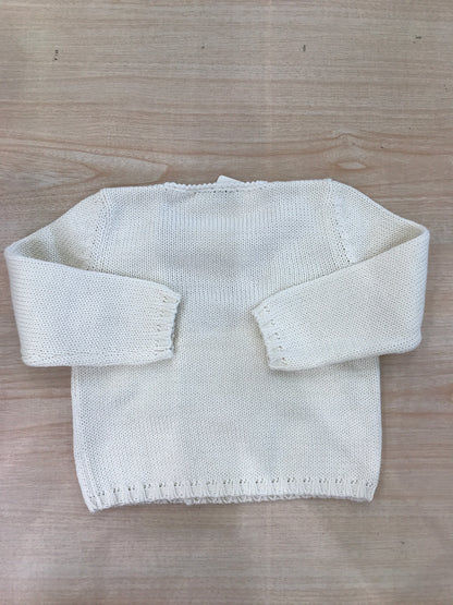 Cardigan Colibrì panna doppiopetto con bottoncini