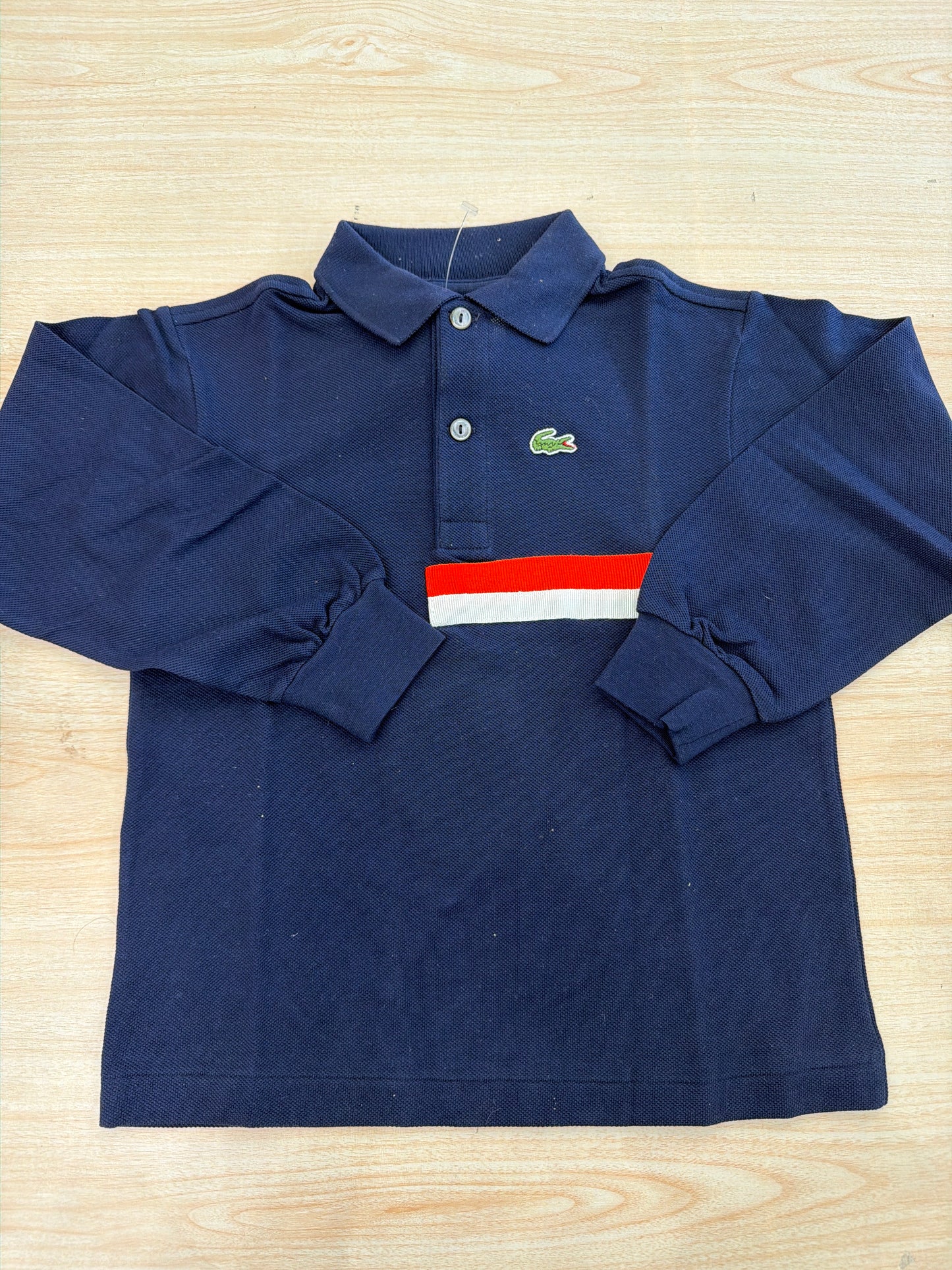 Polo Lacoste in cotone manica lunga con bottoncini e logo ricamato lateralmente unisex (Copia 4)