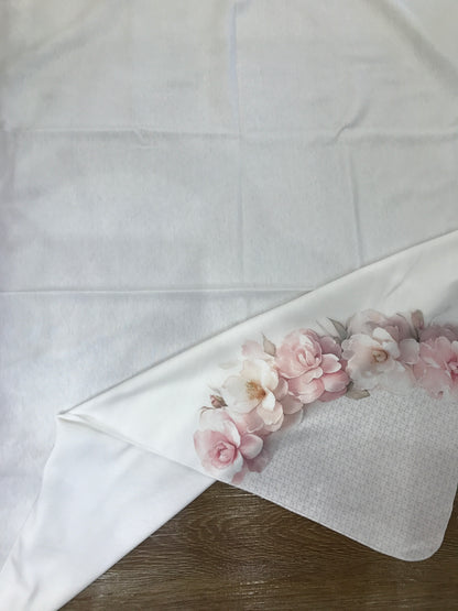 Coordinato Sofija in caldo cotone panna con fiori