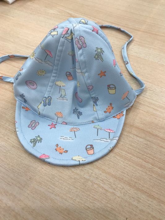 Cappello mare Paz Rodriguez con visiera rigida e laccio con disegnini colorati