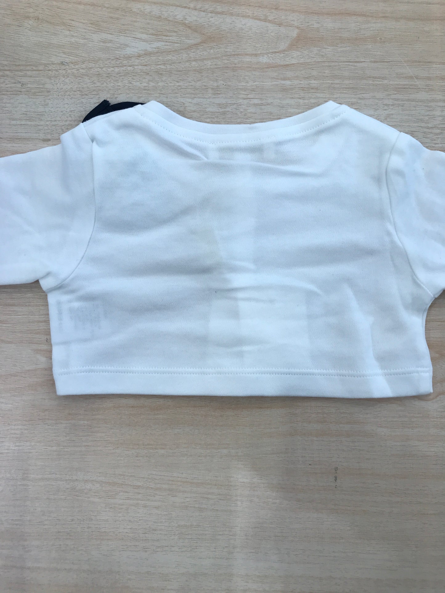Cardigan Cielo Blu in cotone bianco con bottoncini e fiocco blu laterale