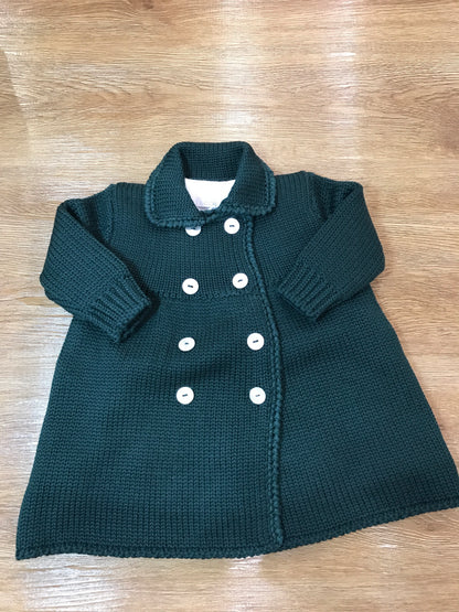 Cappotto Colibrì in lana foderato con piccoli bottoncini doppiopetto