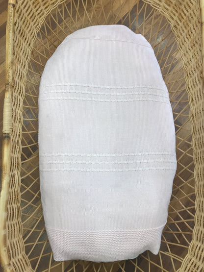 Coperta Jo Milano in lana con passanastro bianco