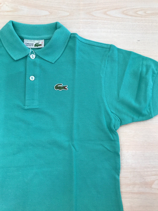 Polo Lacoste in cotone mezza manica con bottoncini e logo ricamato lateralmente unisex