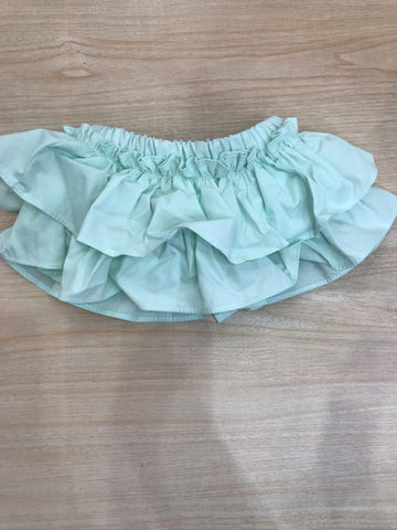 Culotte Fofettes in cotone verde acqua con rusche e con fiocco sul retro