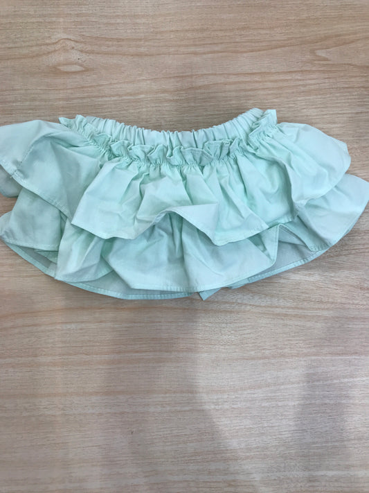 Culotte Fofettes in cotone verde acqua con rusche e con fiocco sul retro
