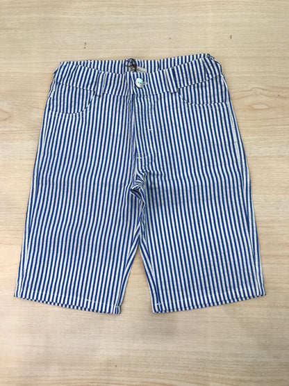 Pantalone Jo Milano in cotone a righe blu e bianche