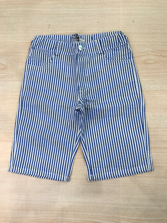 Pantalone Jo Milano in cotone a righe blu e bianche