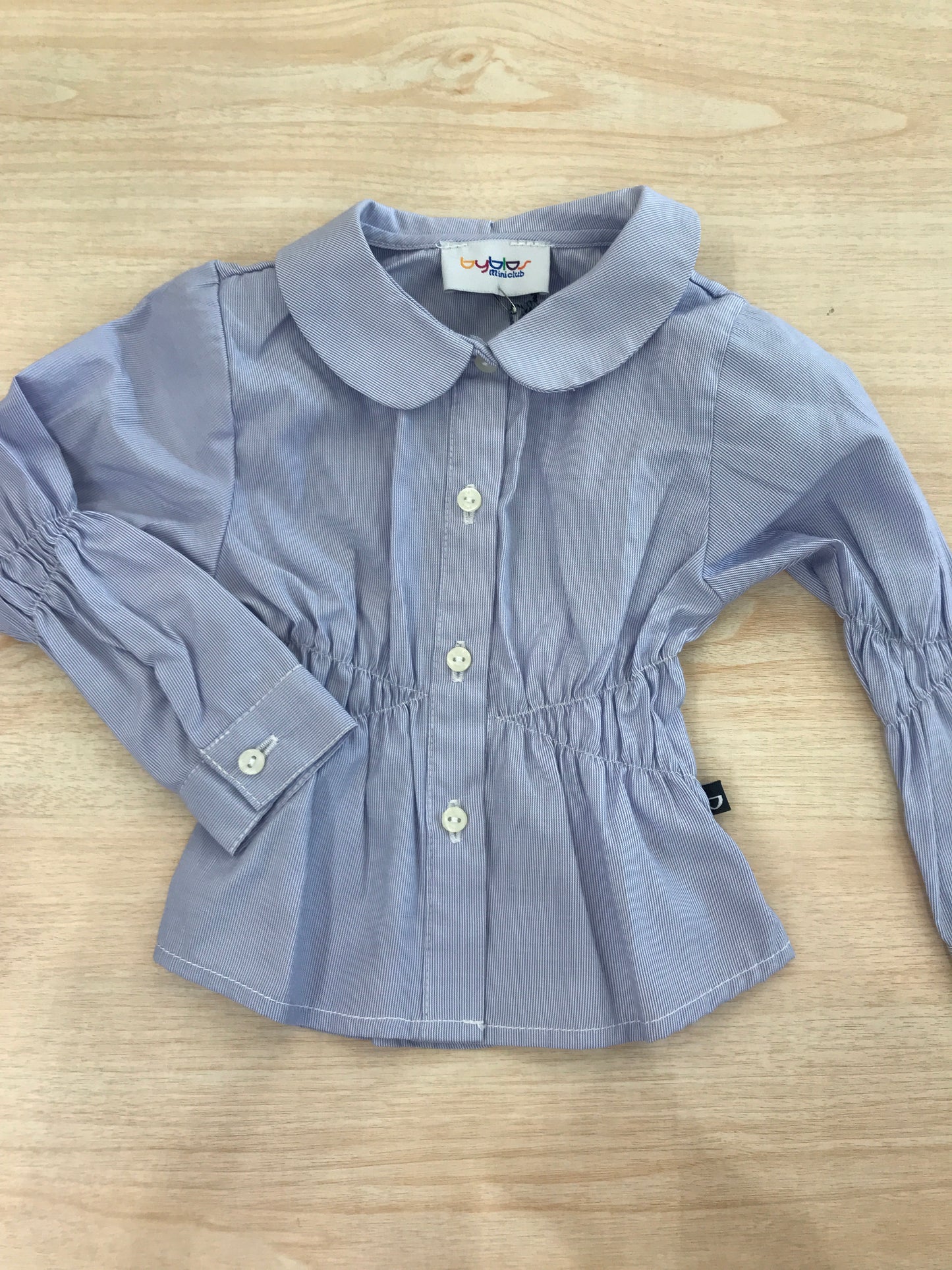 Camicia Byblos a quadretti manica lunga arricciata anche in vita con bottoncini