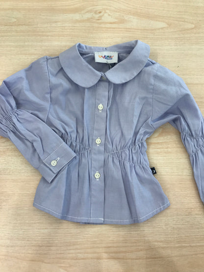 Camicia Byblos a quadretti manica lunga arricciata anche in vita con bottoncini