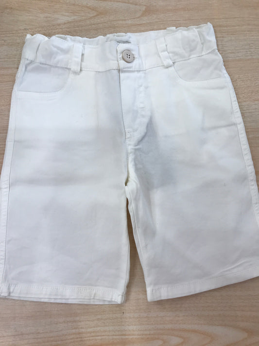 Pantalone Jo Milano in cotone bianco con tasche sul davanti e sul retro