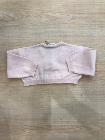 Cardigan Coccodè in filo rosa doppio petto con bottoncini