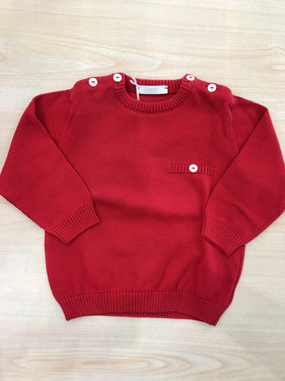 Maglione Coccodè in filo manica lunga con bottoni sulle spalle