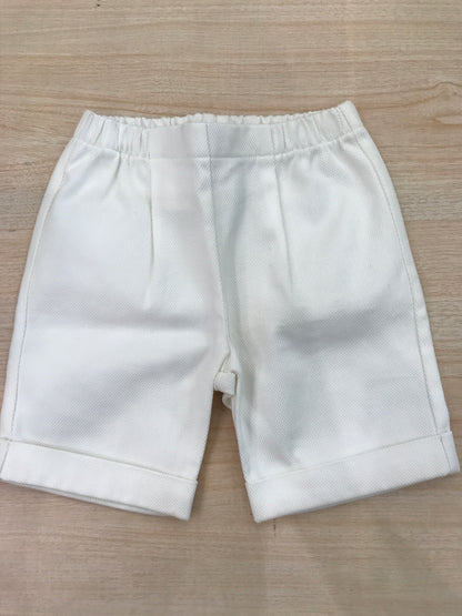 Pantalone Colibrì in cotone corto con risvolto ed elastico in vita