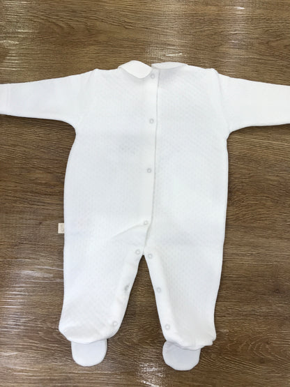 Tutina Baby Gi in ciniglia trapuntata intera con piedini